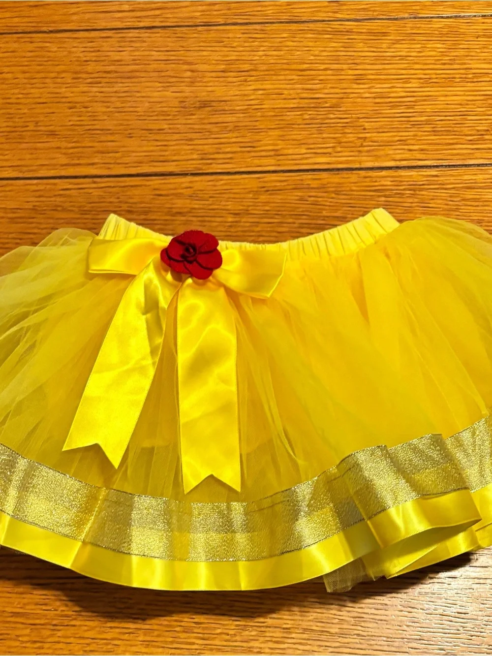 Baby Girls' Yellow Tutu Birthday Outfit with White 'One' Bodysuit
